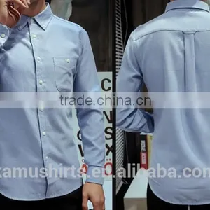Button Down Collar Mens Oxford Shirts Slim Fit Casual Dress Shirts thumbnail-1
