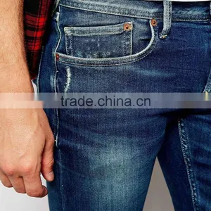 Washed Skinny Style Men Latest Design Denim Jeans Pants thumbnail-3