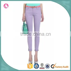 2016 Women Woven Pants Slim Fitted Various Colors Pants thumbnail-1