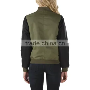 2016 Clothing Manufacturer Custom Mountain Bomber Jackets Wholesale Woman Jacket thumbnail-3