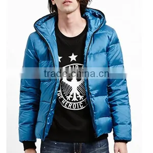 2015 Wholesale Man's Outdoor Thin Padded Jacket With Hoodie thumbnail-3