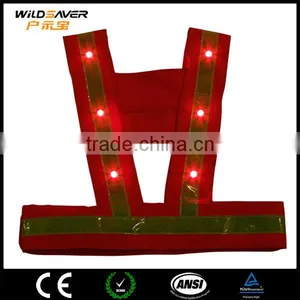 Hi Vis Overalls Led Flashing Vest/Safety Work Uniform thumbnail-1