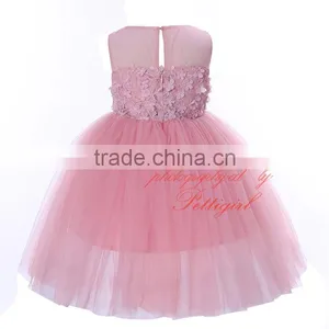Flower Girl Dresses Pink Beautiful Evening Dresses thumbnail-3