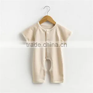 Wholesale Organic Baby Clothes 100% Organic Cotton Striped Romper Baby Clothing thumbnail-2