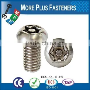 Made in Taiwan Button Head Torx Tamper Cap Screw thumbnail-1
