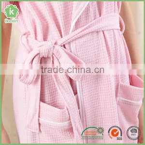 Multi Coloured Twill Waffle Bamboo Fiber Hotel Bathrobe thumbnail-4