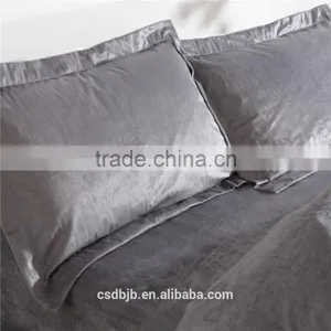 2017 NEW DESIGN SUPER SOFT MICROFIBER DARK GRAY 4PCS BEDDING SET thumbnail-3