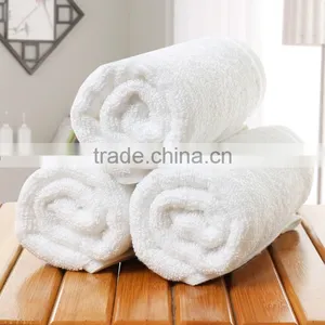 100% Cotton 21S /2 Plain White Hotel Face Towel thumbnail-1