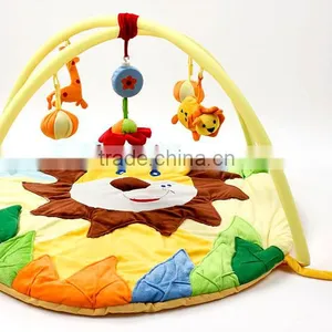 Wholesale Non-toxic Lion Style Musical Gym Baby Kids Play Mat With Hanging Toys M5082203 thumbnail-2