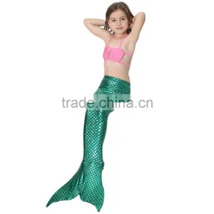 3pcs Swimmable Mermaid Tail With Monofin Swimming Mono Flippers Swimwear thumbnail-5