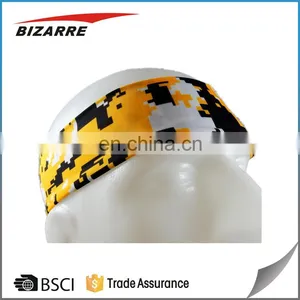 Custom Wholesale Mens High Quality Quick-Dry Colorful Running Stretch Elastic Sports Headbands thumbnail-4