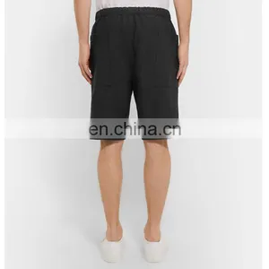 Newest Fashion Design Classic Style Danes Black Virgin Cotton Drawstring Shorts thumbnail-2