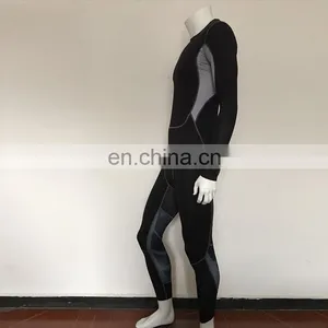 Cut and Sew Bottom Mixed Color Sport Suit thumbnail-2
