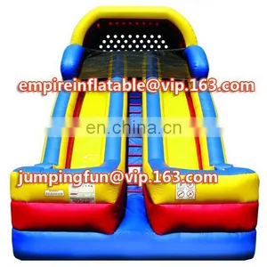 Double Lane Medium Size Inflatable Water Slide, Colorful Inflatable Slide ID-SLM062 thumbnail-1