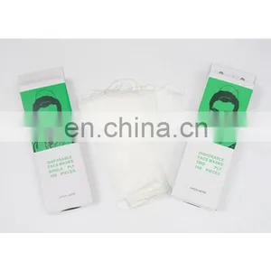 Disposable 2 Ply Paper Face Mask With Elastic thumbnail-3