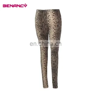 2016 Lady Snake Skin Print Knit Pant Legging thumbnail-2
