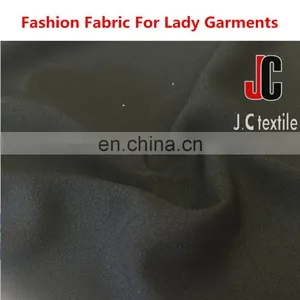 Heavy Polyester Fabric Market Wholesale 100% Polyester Slip Soft Dyed Fabric Crepe Knit Fabric thumbnail-3
