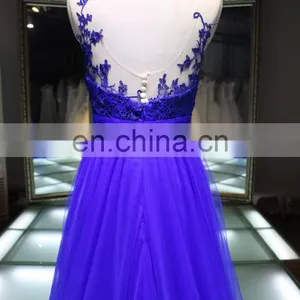China Supplier Night Ball Gown Evening Dress With Embroidered Breast Flower thumbnail-5