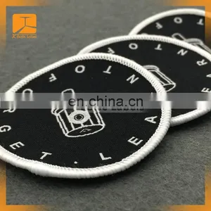 Woven Label / Laser Cut Woven Iron on Patch / Custom Woven Badge for Garment Accessory thumbnail-4