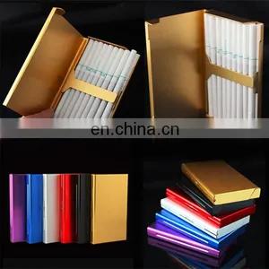 Wholesale Aluminum Cigarette Case Many Colors Plated Metal Craft Factory thumbnail-2