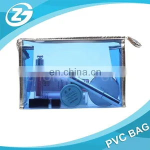 High Quality Zipper Top Transparent Waterproof PVC ECO Cosmetic Bag thumbnail-1