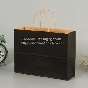 Mini Girl Cute Krafr Paper Packaging Bag With Handle thumbnail-5