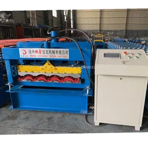 Steel Roof Glazed Tiles Press Machine/glazed Roofing Tiles Forming Machines thumbnail-3