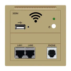 KY928 300Mbps Indoor 86 Wall Socket WiFi in Wall Access Point Wireless AP WAN LAN RJ 45 Port Repeater Router thumbnail-2