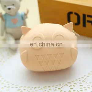Promotion Mini Owl Shape Coin Bag Women Clutch Key Purse Pouch Silicone Fancy Ladies Cartoon Wallet thumbnail-4