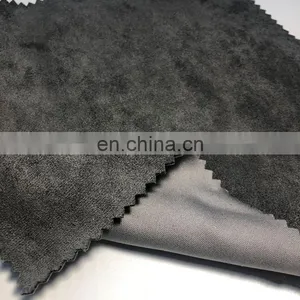 Hot Sale 100% Polyester Brushed Woven Warp Suede Fabric for Upholstery and Sofa thumbnail-4