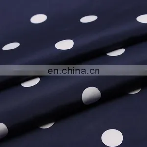 300T Full Dull 100% Polyester Dot Printed Fabric 50D Pongee Fabric for Garment/raincoat/umbrella thumbnail-4