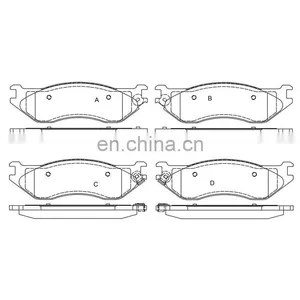 Brake Pads for FORD OE D1096 F75Z-2001-AA F75Z2001AA thumbnail-1