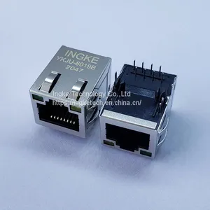 INGKE YKJU-8019B Direct Substitute JXD1-0008NL 1 Port RJ45 Connector Jack 8P8C thumbnail-1