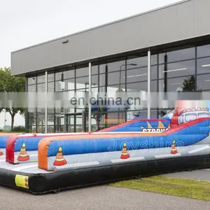 Strong Man Themed Bungee Run Jeu Gonflable Inflatable Wipeout Game thumbnail-5