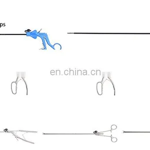 Laparoscopic Forceps With Maryland Curved Forceps and Scissors With Handle Laparoscopic Instruments thumbnail-1