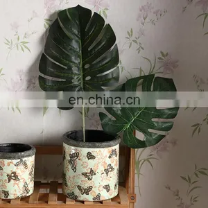 Cheap Price Variou Size Indoor Decoration Green Plants Planters Butterfly Relief White Small Ceramic Flower Plant Pots thumbnail-1