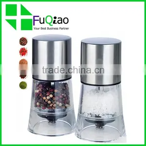 Trade Assurance Stainless Steel Mini Black Salt and Pepper Grinder Set Quality Choice thumbnail-1