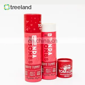 Plastic Free Food Grade Packaging Custom Cylinder Paper Tube Round Cardboard Tube With Custom Print thumbnail-3