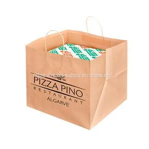 Pizza Boxes Bag Paper Bags Pizza Packaging Pizza Delivery Bag Insulated Food Packaging Bags Disposable Carrier Bags thumbnail-1