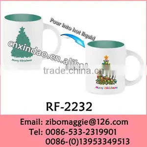 11oz Straight X'mas Designed Ceramic Magic Mug for Colorful Coffee Mug thumbnail-1