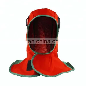 Blue 100% Flame Retardant Cotton Welding Hood Neck Head Protective Work Safety Welding Hat thumbnail-2