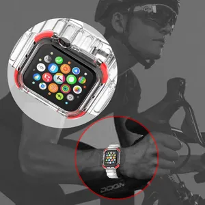 TPU Clear Bands For Apple Watch Series 6/5/4/3/2/1 Bracelet Strap Smart Watch Wristbands 38/40/42/44mm Watches Sports Band thumbnail-5