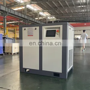 Bison China 75 Hp 55Kw Oilfree Small Rotary Screw Type Air Compressor With Dryer thumbnail-2