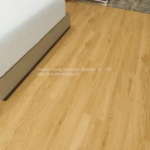 Old Ground Renovation Decoration Wood Grain Plastic Locking Floor Office Exhibition Hall Waterproof Flame Retardant SPC Stone Plastic Floor thumbnail-4