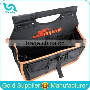 Heavy Duty 1680D Tool Tote Bag Multifunctional Tool Tote Bag Deluxe Black Portable Tool Tote Bag thumbnail-1