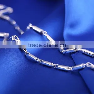 Good Selling Fashion Jewelry High Quality Rhodium Plated Chain Necklace thumbnail-6