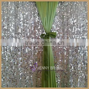BCK089 Wholesale High Quality Customize Size Shiny Silver Sequin Event Party Backdrop for Weeding Decoration Quality Choice thumbnail-2