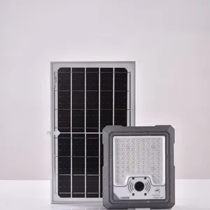 1000W Outdoor Waterproof LED Security Solar Floodlight With Aluminum Body Bright Solar Sign Board for Courtyard Garden Lighting thumbnail-2