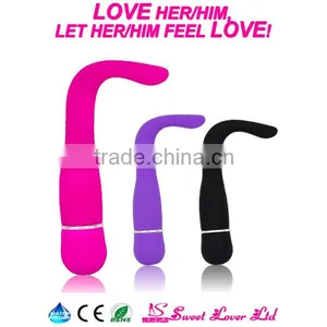 Hot Sexy Woman Masturbation Waterproof 'L' Shap Pussy Vagina Insertable Vibrator Sex Toy for Adult thumbnail-1