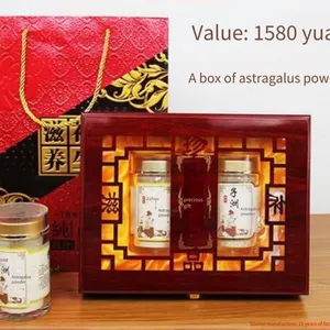 Astragalus Slices in Wooden Box Packaging, Astragalus Powder Gift Boxes, Manufacturer for Custom Production in 2024 thumbnail-1